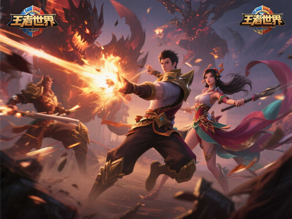 《王者荣耀世界》全新实机混剪震撼来袭！俊男美女联手激战强敌