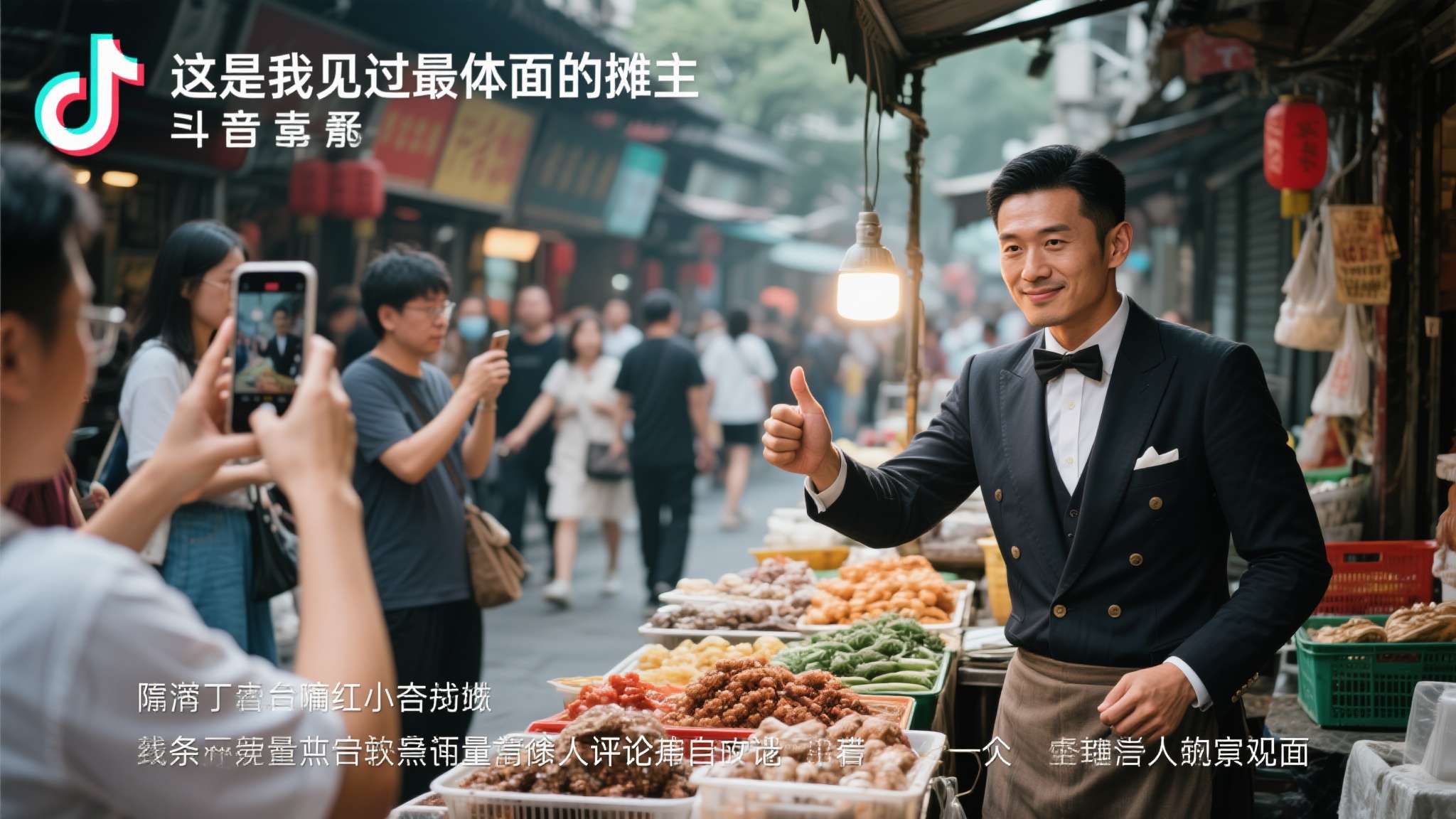 这种强烈的视觉反差，让路过的行人忍不住停下脚步，纷纷拍照上传至短视频平台。很快，
